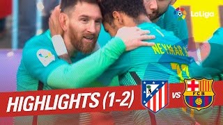 Resumen de Atlético de Madrid vs FC Barcelona 12 [upl. by Yrhcaz484]