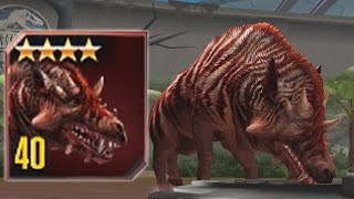 ENTELODON MAX LEVEL 40  Jurassic World The Game [upl. by Valtin]