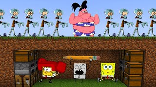 3 SpongeBob Speedrunners VS 11 Hunters [upl. by Nillad]