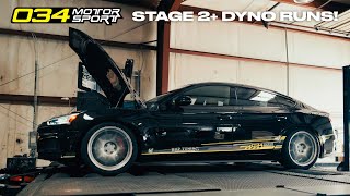 034Motorsport B9 S5 Stage 2 Dyno Runs  BMP Tuning [upl. by Janenna]