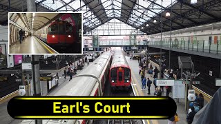 Tube Station Earls Court  London 🇬🇧  Walkthrough 🚶 [upl. by Anomor]