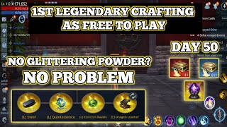 Mir4 1st Legendary Crafting Day 50  No Glittering Powder No Problem [upl. by Emlyn]