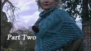 HOW TO KNIT AN ARAN CAPELET OR PONCHO  Free Cabled Poncho Knitting Pattern Tutorial Part 2 of 3 [upl. by Atirb]