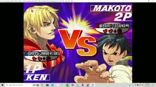 SF3 Third Strike PS2 Parsec PL1 MrHadoken01 vs PL2 Lord Estel [upl. by Irrak]