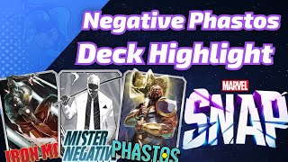 Negative Phastos is double the buffs amp double the fun  Marvel SNAP Deck Highlight amp Gameplay [upl. by Akayas170]