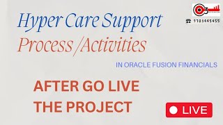 HyperCare Support Process and Activities in Oracle Fusion Financials After Golive the Project [upl. by Lachlan]