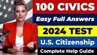 Pass the US Citizenship 1 to 100 Civics Test 20242025 USCIS QuestionsAnswers Exam ciudadania [upl. by Patrizio]