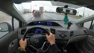 How reliable is a 2012 Honda Civic EX POV Review  Drive [upl. by Fritzie]