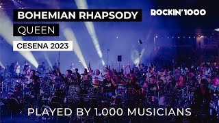 Bohemian Rhapsody  Queen played by 1000 musicians  Rockin1000 [upl. by Ylrebmic77]