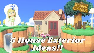 5 Villager House Exterior Ideas for ACNH Design Tips and Tricks [upl. by Aziram]