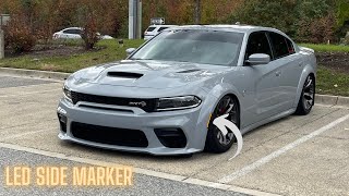 INSTALLING LED SIDE MARKER ON A WIDEBODY Hellcat [upl. by Lucier]