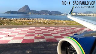 Voo Completo Rio de Janeiro SDU ✈️ São Paulo VCP  Airbus A320neo AZUL [upl. by Jehius558]