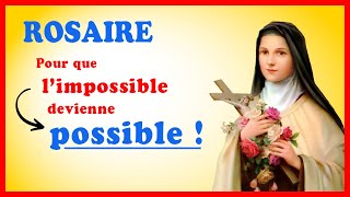 Rosaire avec Ste Thérèse de Lisieux 🌹 pour obtenir un miracle 🙏 [upl. by Aya]