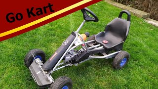 Aus Kettcar wird Go Kart  für nur 150€ 😉 mit Pocketbike Motor 2  Testfahrt [upl. by Eilahtan]