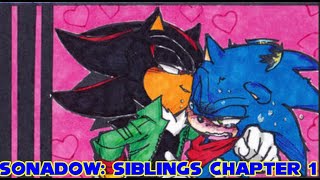 Sonadow Siblings Chapter 1 👬💙 comic dub [upl. by Olwena]