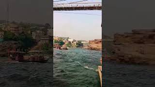 Boat ride at omkareshwar shivparvati shivji bholenath mahadev trending jyotirling [upl. by Ringe]