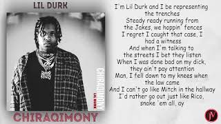 Lil Durk  Chiraqimony LYRICS [upl. by Ahsilyt]