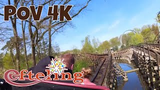 Joris en de Draak POV Efteling 2023 4K Wooden Coaster [upl. by Aleahpar465]