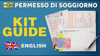 PERMESSO di SOGGIORNO 🇬🇧 KIT Compilation Guide  Tutorial 2022 English [upl. by Rosalia]