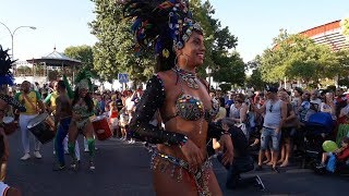 Brasileñas Bailando Samba en el Carnaval de Verano 2018 de Colmenar Viejo [upl. by Joelynn423]