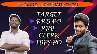 4 HOURS NON STOP MARATHON  LIVE  EXPECTED QUESTION FOR RRB PO  RRB CLERK  IBPS PO  CWJ [upl. by Iaw]