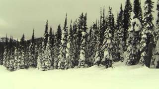 Skiing on Big Mountain Whitefish Montana Goat HauntFlower Point Chair 11 [upl. by Pfaff]