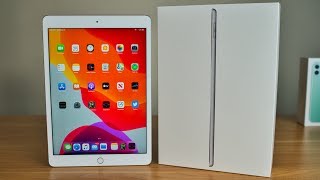 iPad 102 7th Gen Unboxing amp First Impressions [upl. by Notaes]