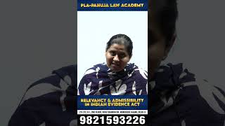 Relevancy amp Admissibility in Indian Evidence Act  Best Judiciary Coaching in Delhi  PLA [upl. by Yknip]