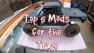 Top 5 Mods to my Traxxas Trx4 Sport Along with an overview of my Trx4 [upl. by Ardyaf848]