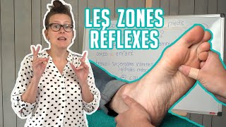 Zoom sur les zones réflexes en réflexologie plantaire [upl. by Elda]