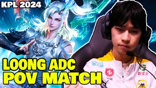 LOONG  ADC POV Gameplay  KPL 2024 honorofkings [upl. by Chi]