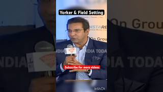 Yorker amp Field Setting for Fast Bowlers shorts yorkerking fastbowlingtips wasimakram [upl. by Eissert699]