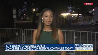 City works to address safety concerns as Hopscotch Festival continues Friday [upl. by Vittorio]