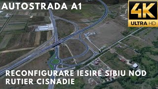 Autostrada A 1 ieșire noul nod rutier Cisnădie [upl. by Aremus]