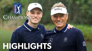 Bernhard and Jason Langer’s winning highlights from PNC Championship  2023 [upl. by Ahsinroc]