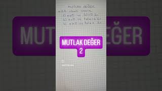 Mutlak Değer yks tyt üçgenler kpss Bir sayının mutlak değeri nasıl bulunur ayt [upl. by Strepphon]