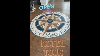 Margaritaville Beach House Key West  King Suite Oceanview Room Tour  access to Smathers Beach [upl. by Atsyrk]