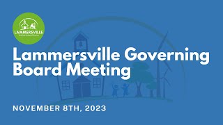 Lammersville Governing Board Meeting November 8th 2023 [upl. by Neelhtac]