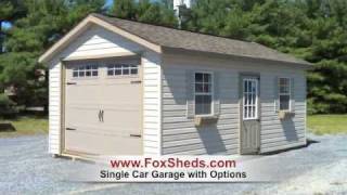 Single Car Garage Shed from Fox Country Sheds [upl. by Cyprian]