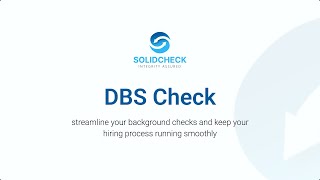 DBS Check by SolidCheck [upl. by Jonette216]