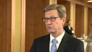 Interview mit Guido Westerwelle zum Wert Europas [upl. by Kirch]