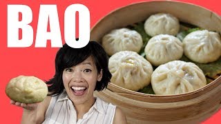 How to make BAO from the Pixar movie Bao  Chinese steamed bun recipe [upl. by Kcirdes]