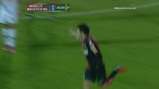 Golazo de Ignacio Scocco  Newells Old Boys 2 x 0 AtléticoMG  Taça Libertadores 2013 [upl. by Ladnyc]