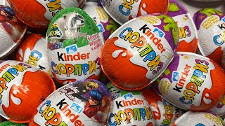 NEW 572 Kinder ASMR opening  Sticky toys NO talking Kinder and Kinder Joy Unpacking [upl. by Llenwahs]