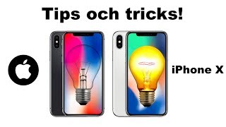 iPhone X  Tips och tricks som faÌŠ vet om [upl. by Lrub]