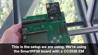 Long Range Demo CC2538 Wireless MCU amp CC2592 Range Extender [upl. by Naitsirk]