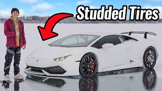 Lamborghini on Frozen Lake [upl. by Adnarram781]