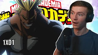 Almight Is HERE  My Hero Academia 1x01 Reaction [upl. by Namwen]