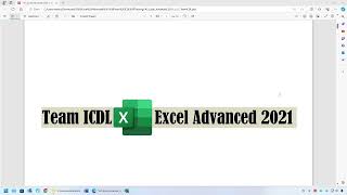 Excel Advanced Team ICDL Training [upl. by Eenehs]