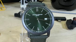 Baume et Mercier Classima Opaline Green 42mm [upl. by Neerual820]